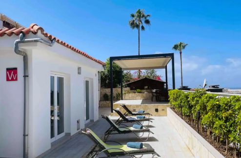 Gran Canaria Ferienhaus direkt am Meer - Terrasse und Haus